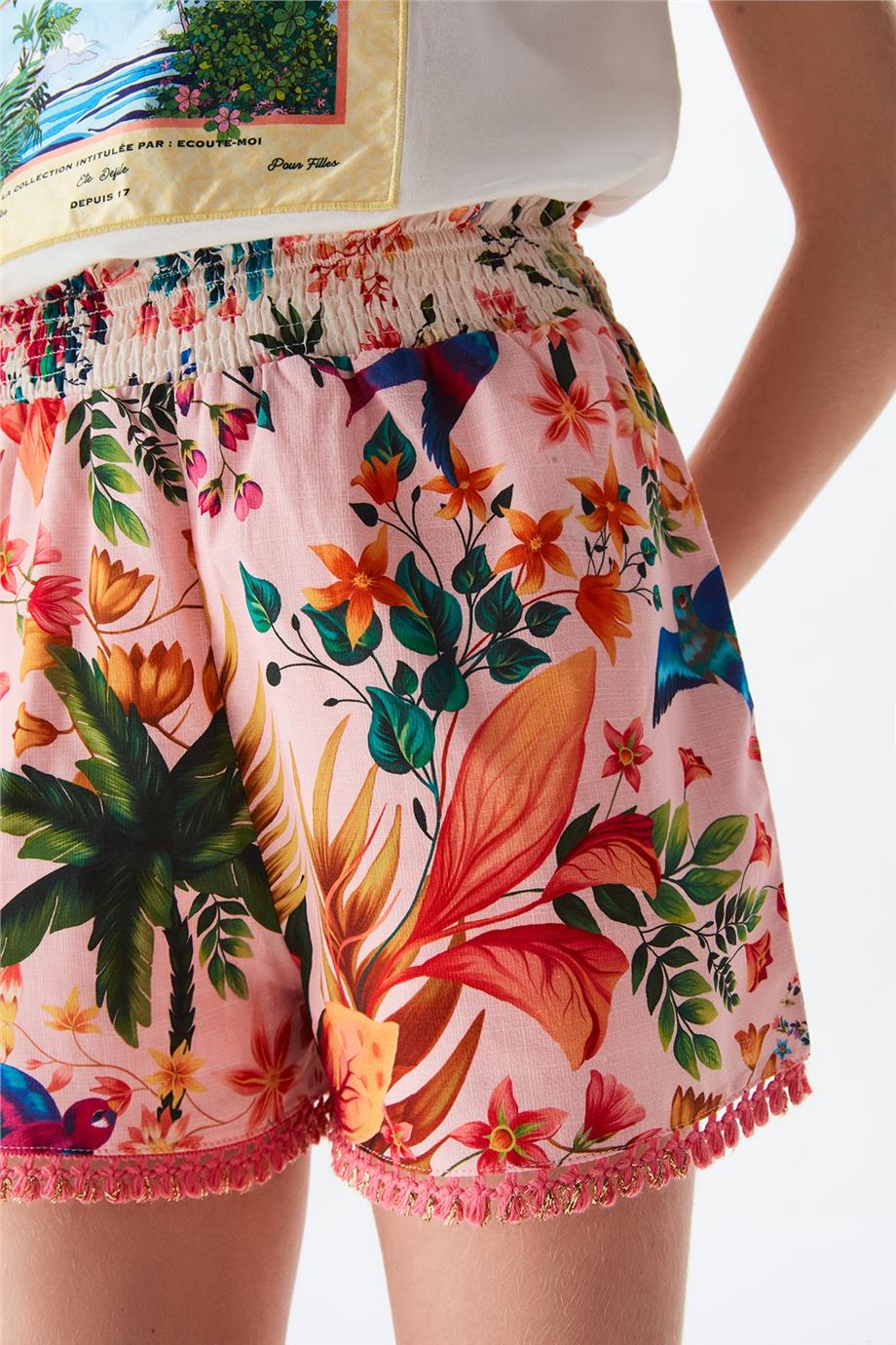 Girl Patterned Shorts - BgStore