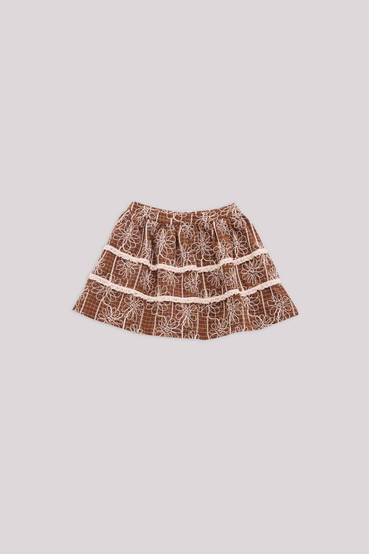 Girl Patterned Skirt - BgStore