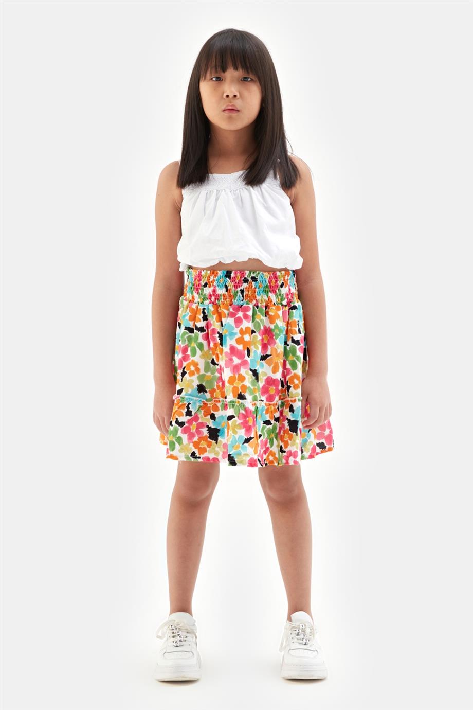 Girl Patterned Skirt - BgStore
