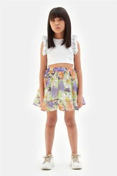Girl Patterned Skirt - BgStore