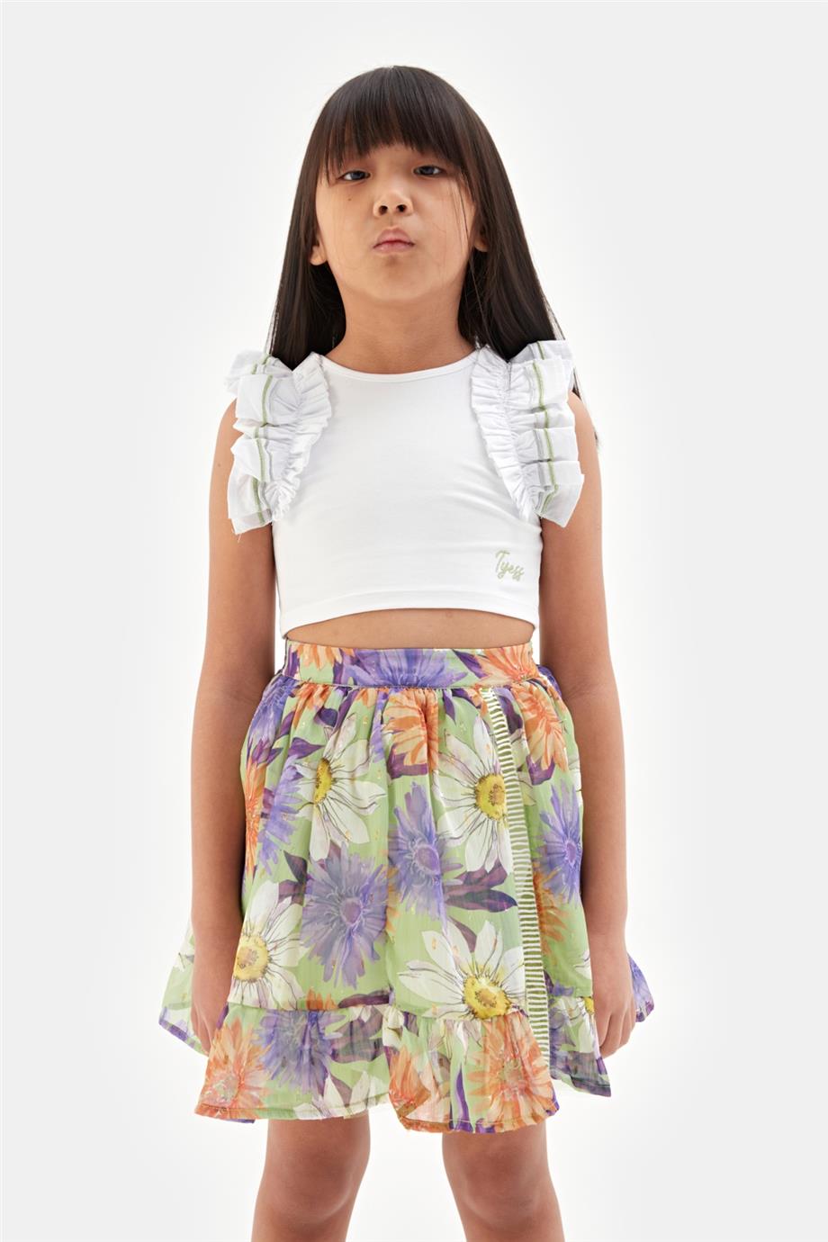 Girl Patterned Skirt - BgStore