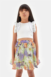 Girl Patterned Skirt - BgStore