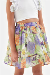 Girl Patterned Skirt - BgStore