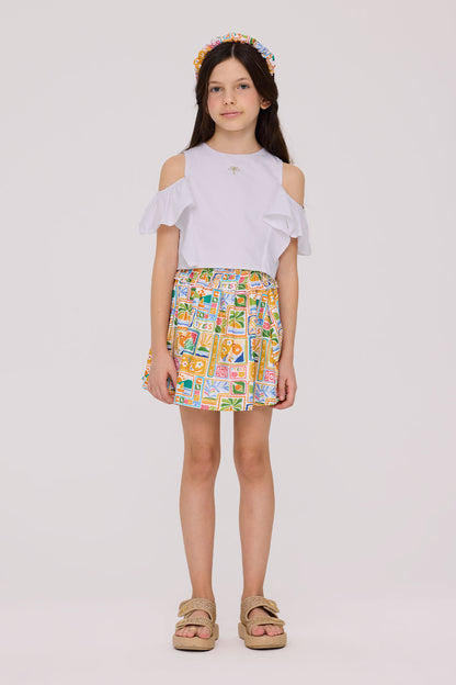 Girl Patterned Skirt