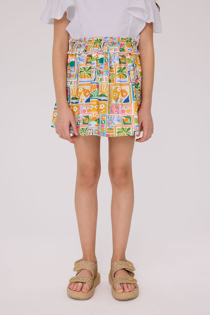 Girl Patterned Skirt