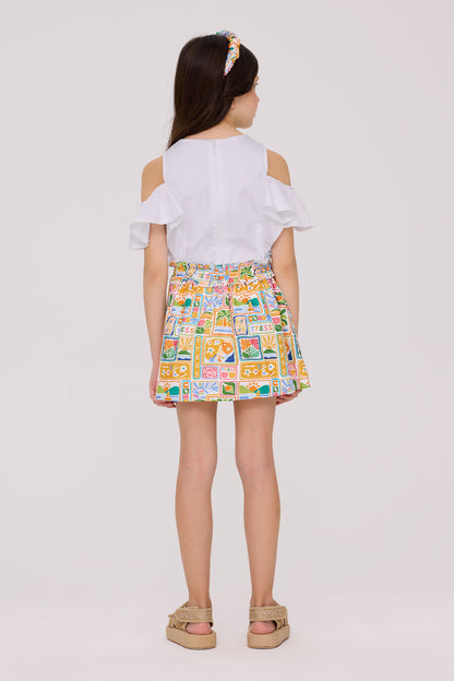 Girl Patterned Skirt