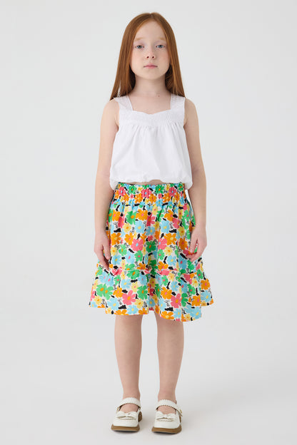 Girl Patterned Skirt