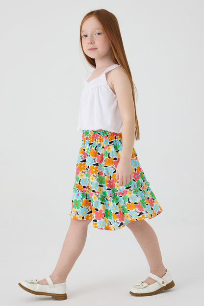 Girl Patterned Skirt