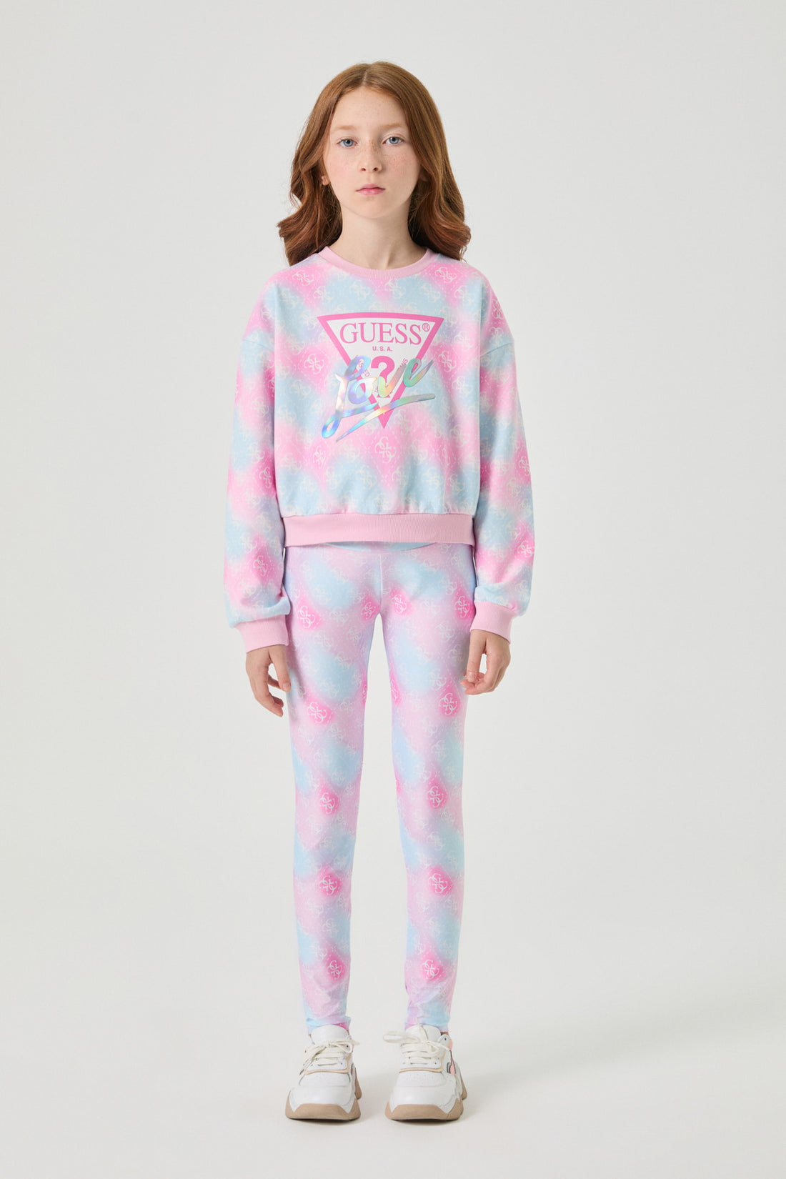 Girl Patterned Sweatshirt