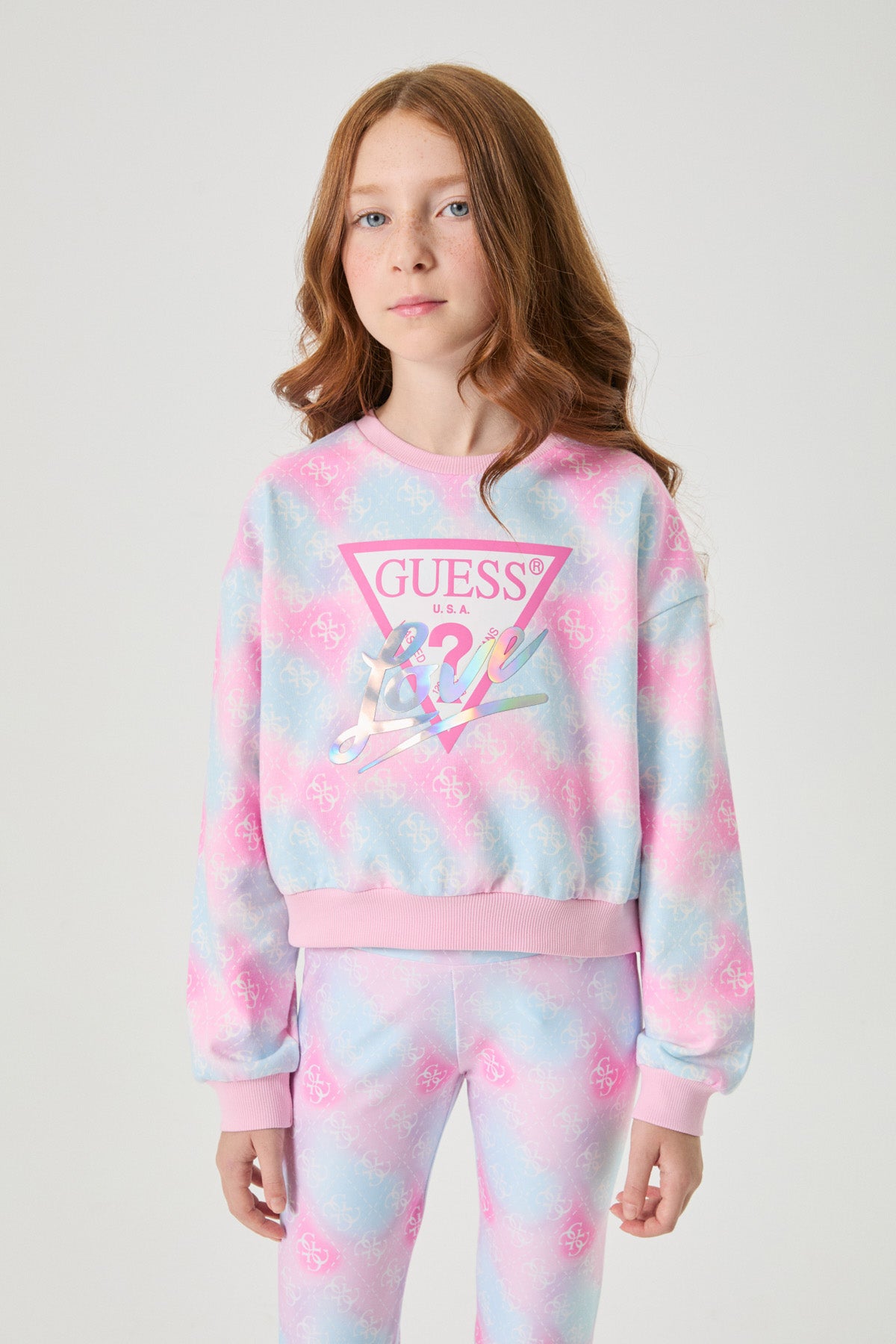 Girl Patterned Sweatshirt