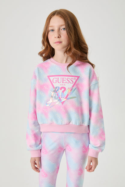 Girl Patterned Sweatshirt