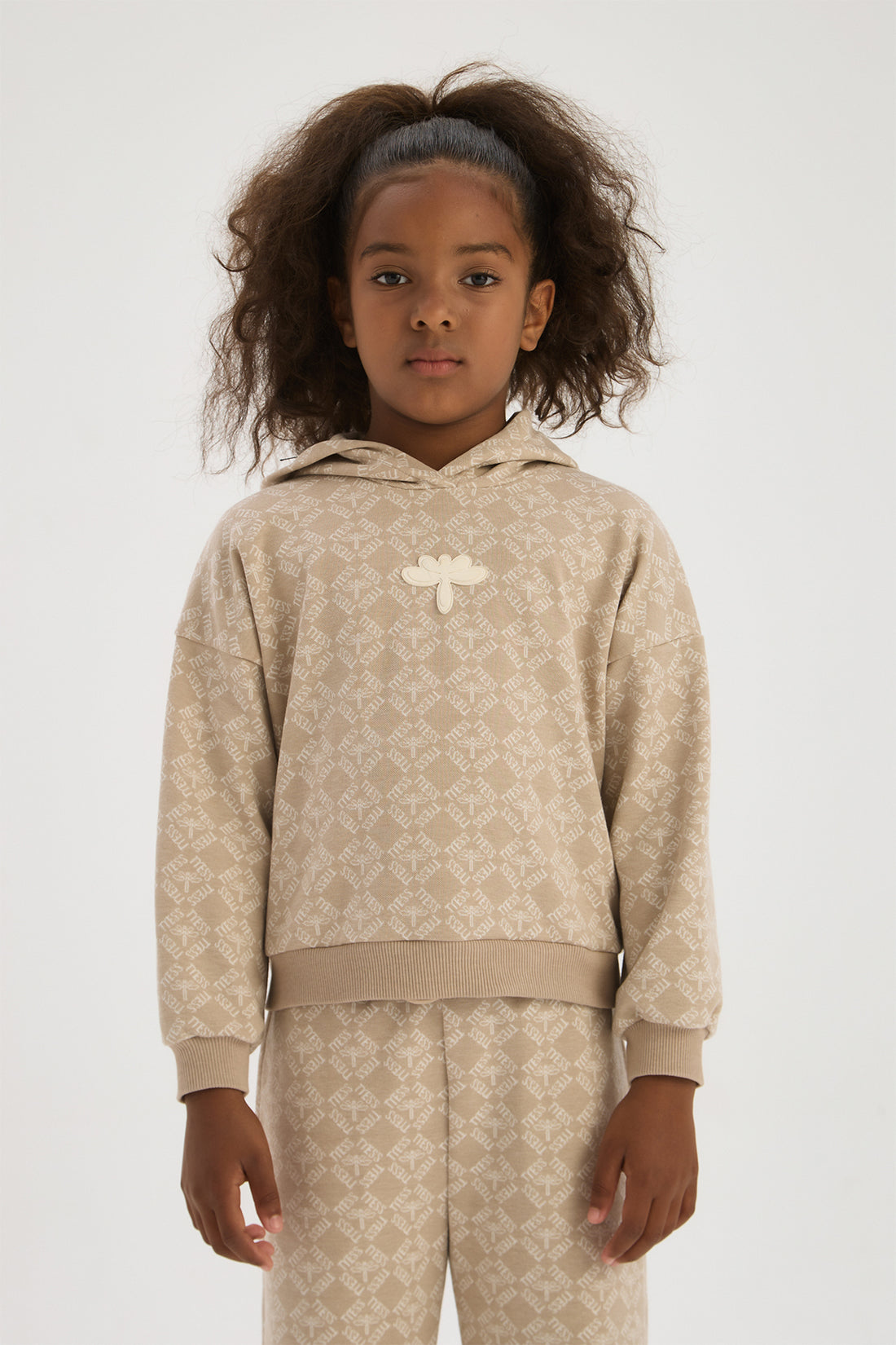 Girl Patterned Sweatshirt