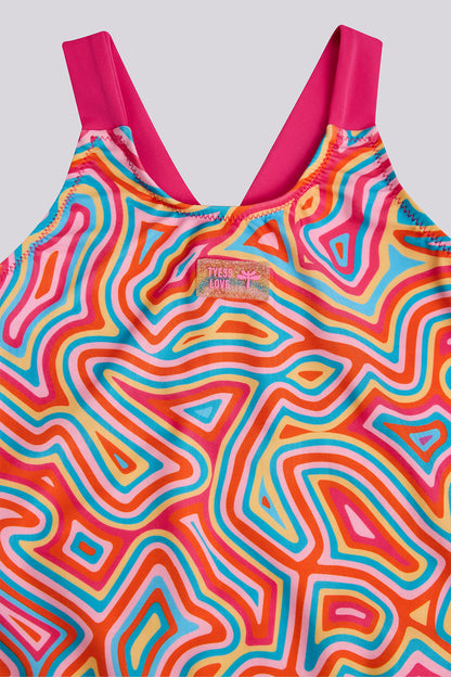 Girl Patterned Swimsuit