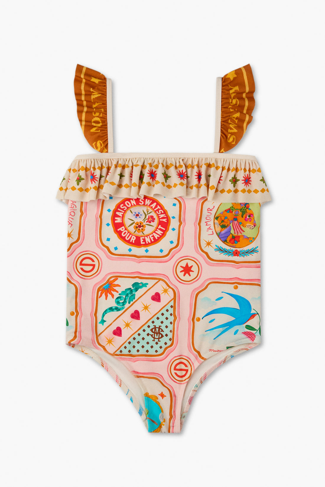 Girl Patterned Swimsuit