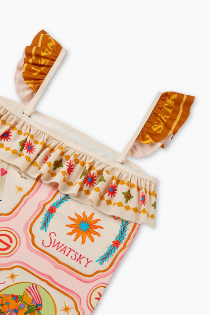 Girl Patterned Swimsuit