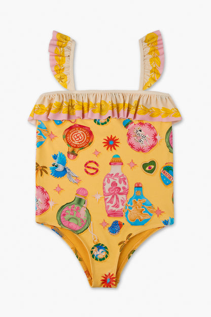 Girl Patterned Swimsuit