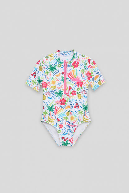Girl Patterned Swimsuit