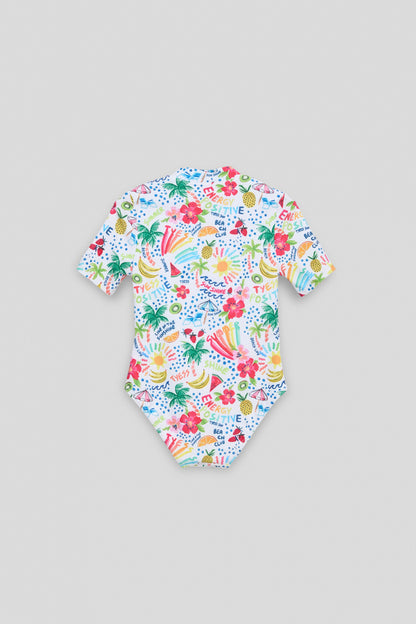 Girl Patterned Swimsuit