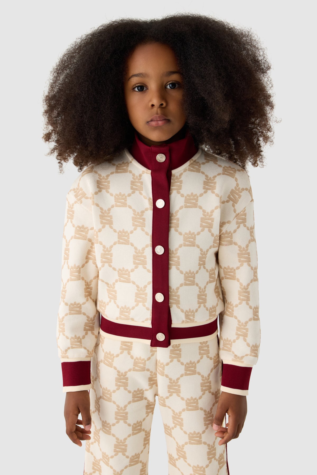 Girl Patterned Tracksuit Top