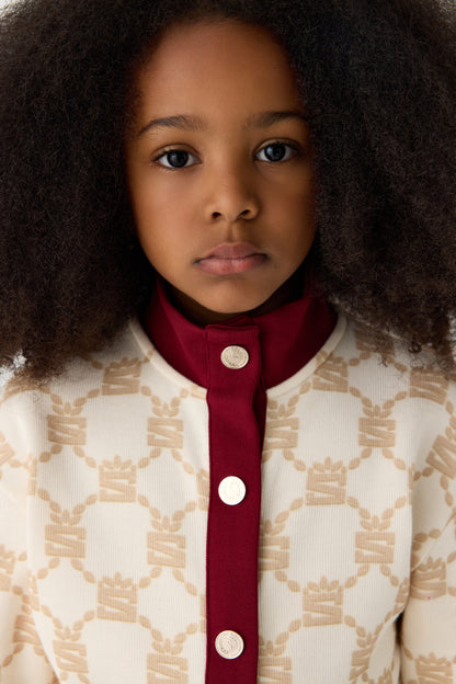 Girl Patterned Tracksuit Top