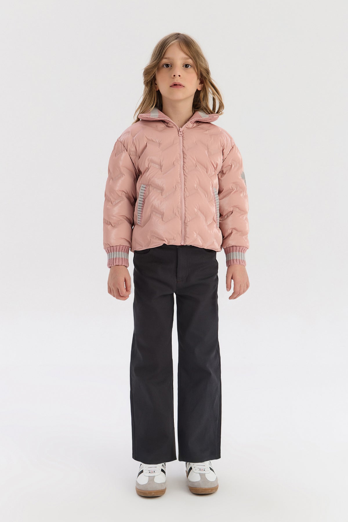 Girl Pink Coat