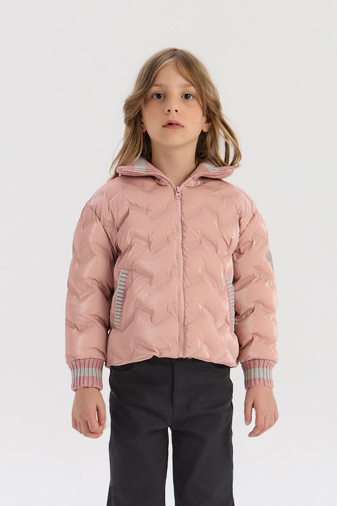 Girl Pink Coat