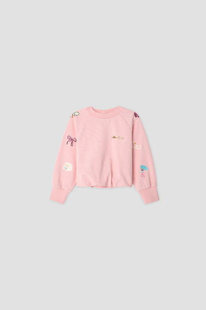 Girl Pink Sweatshirt