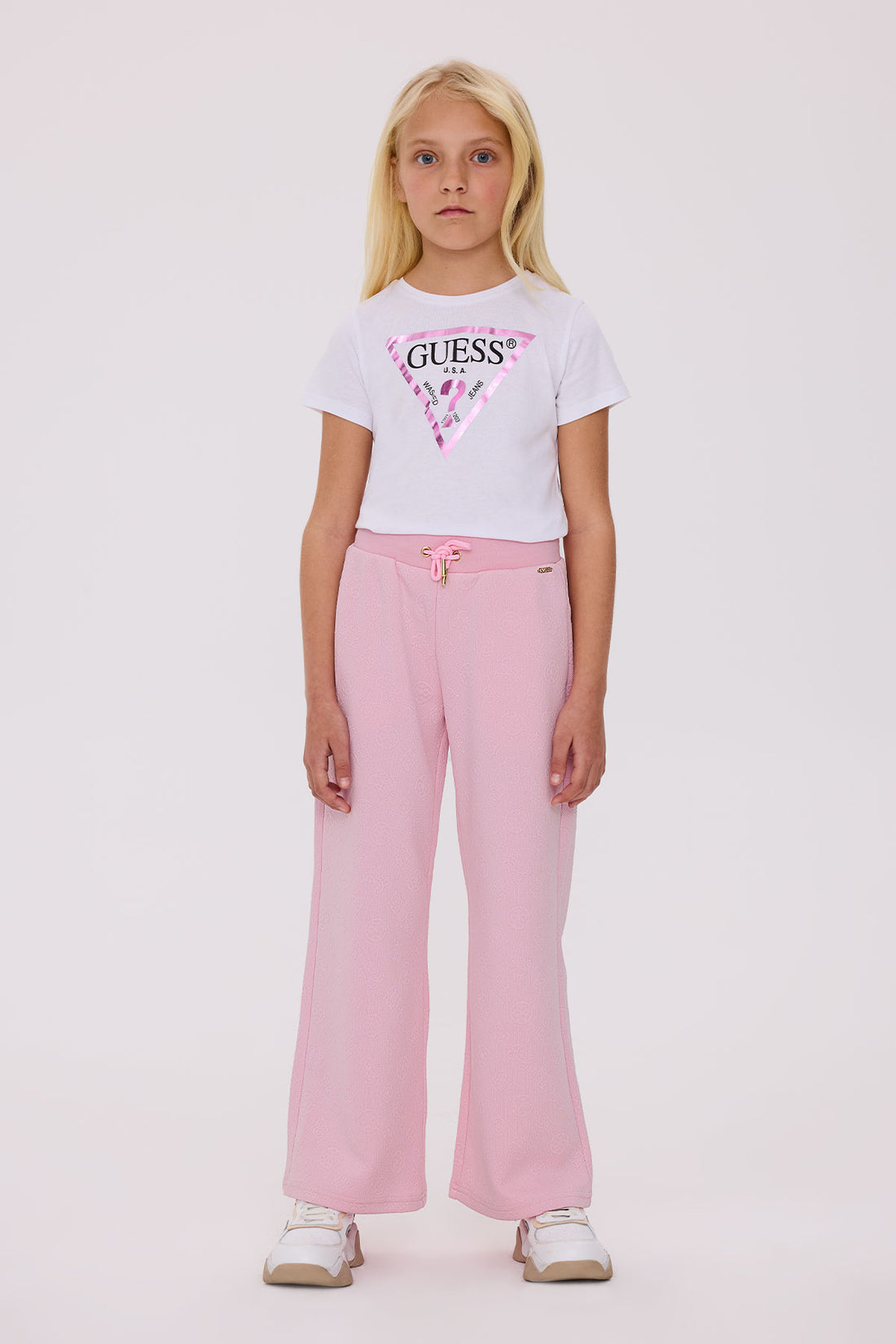 Girl Pink Tracksuit Bottom