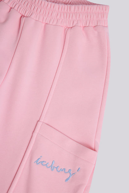 Girl Pink Tracksuit Bottom