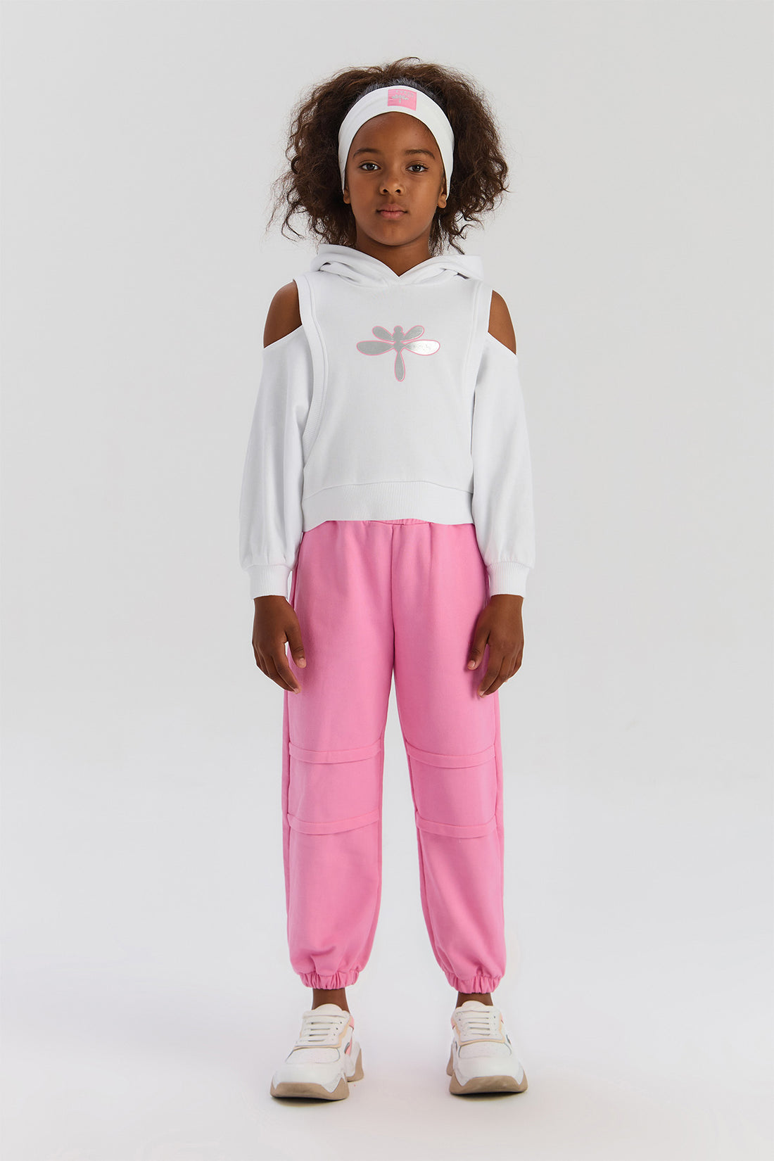 Girl Pink Tracksuit Bottom