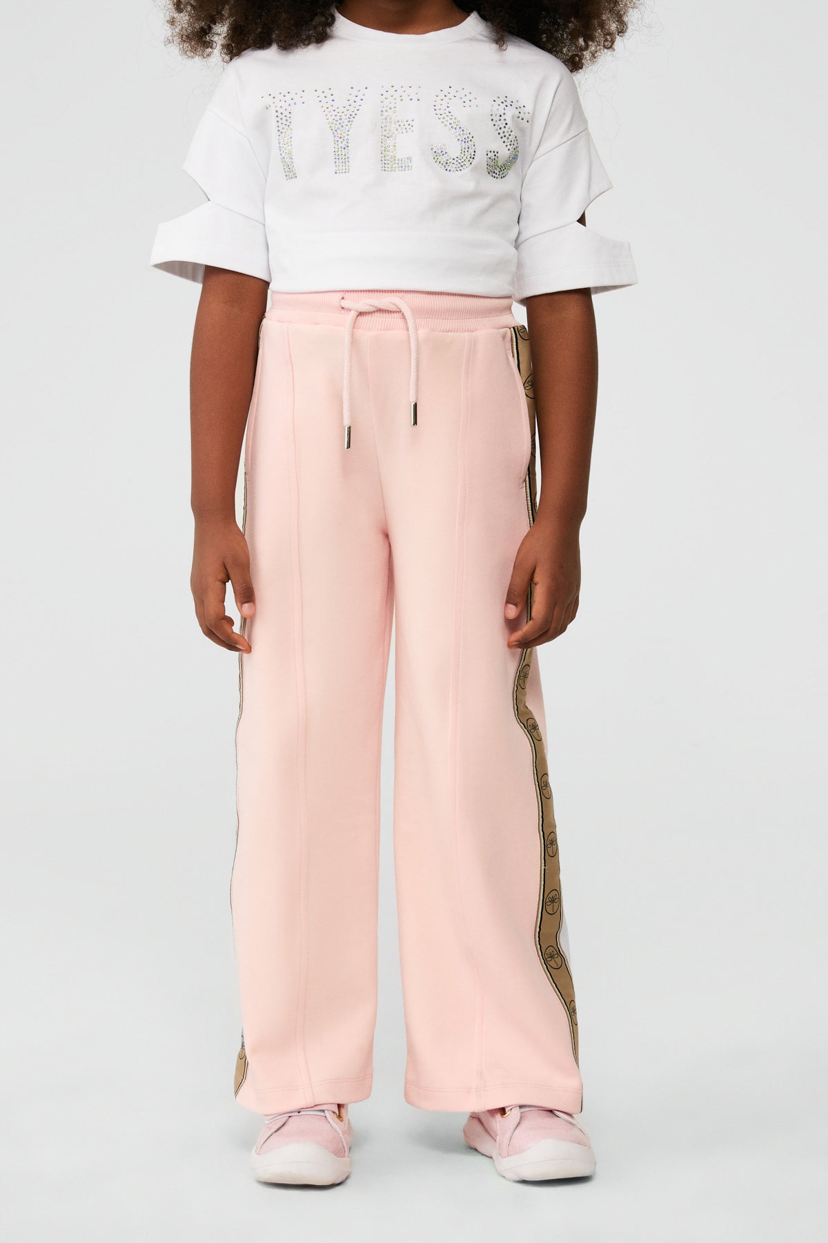 Girl Pink Tracksuit Bottom