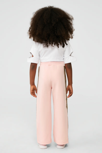 Girl Pink Tracksuit Bottom