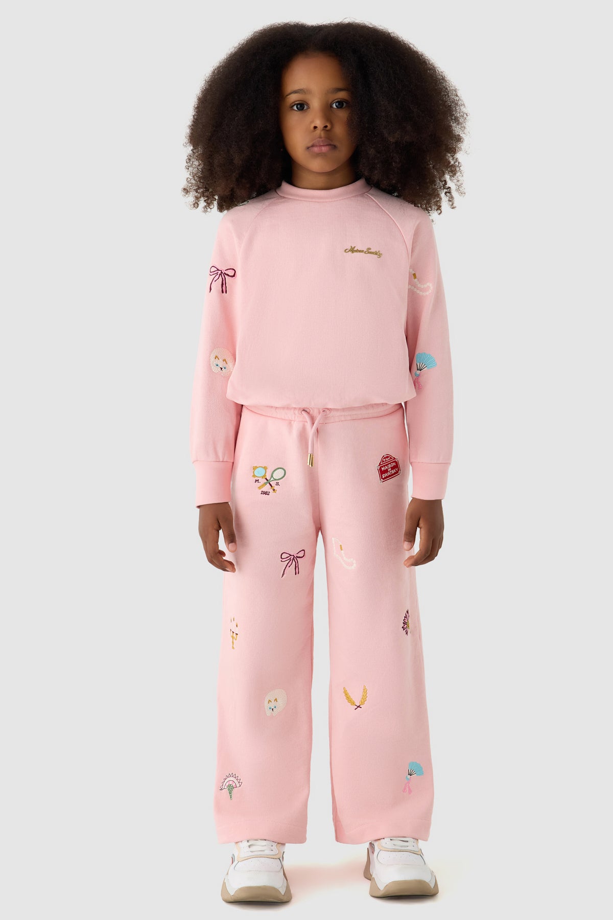Girl Pink Tracksuit Bottom