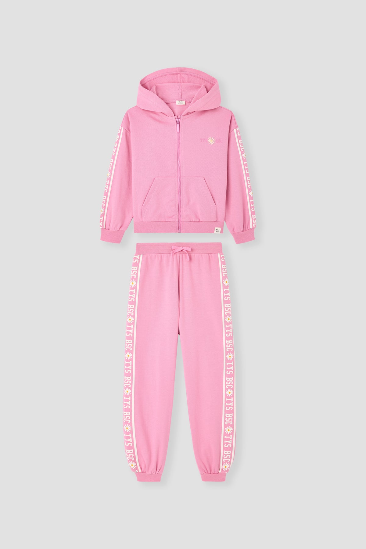 Girl Pink Tracksuit Set