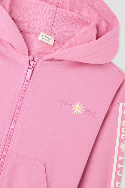 Girl Pink Tracksuit Set