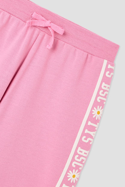 Girl Pink Tracksuit Set
