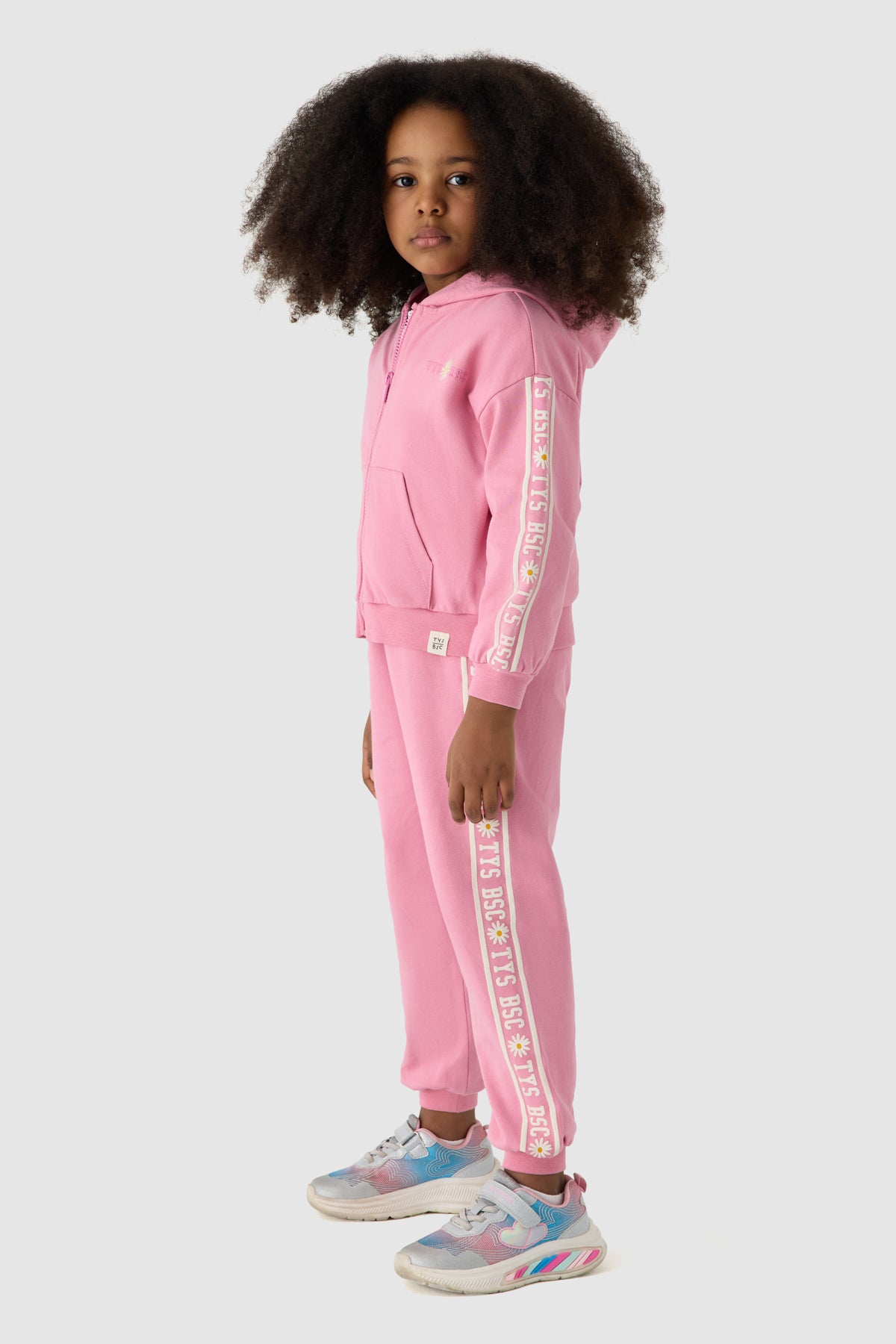 Girl Pink Tracksuit Set