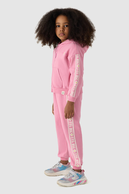 Girl Pink Tracksuit Set