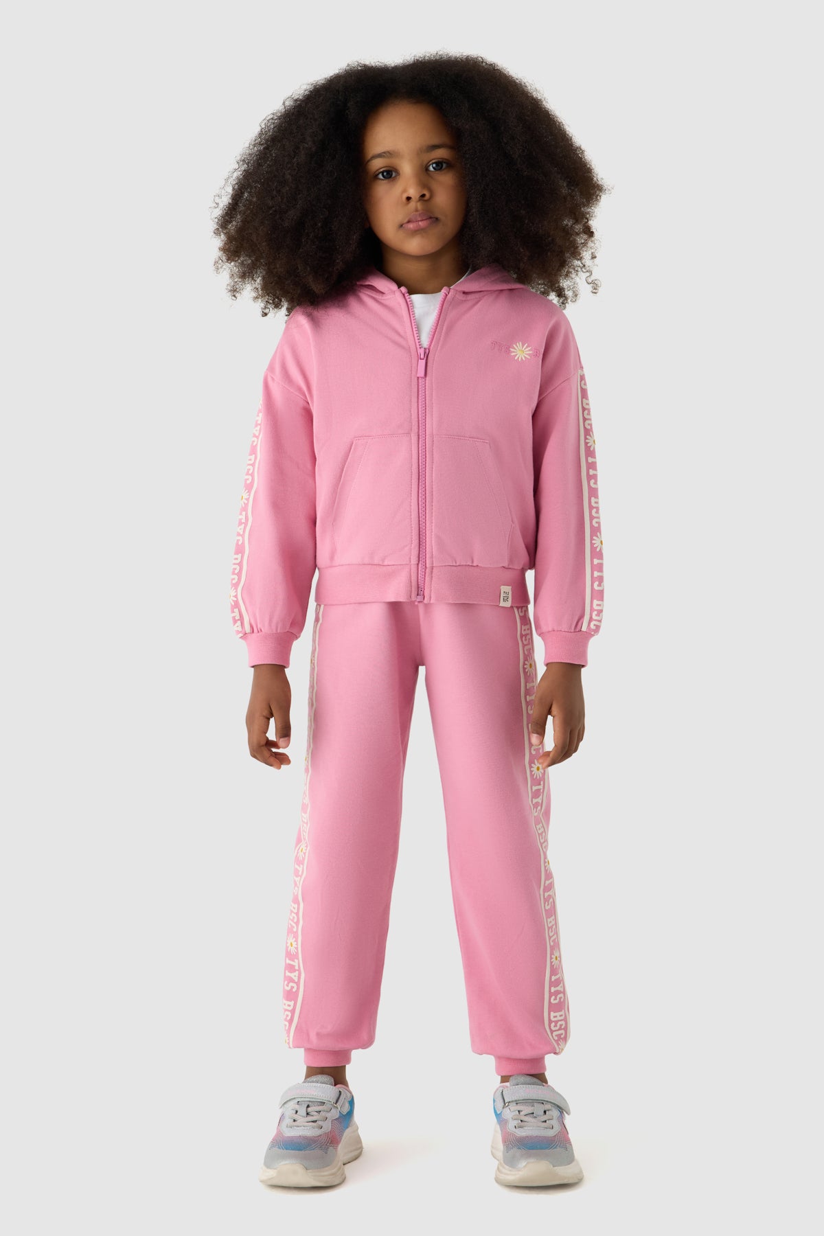 Girl Pink Tracksuit Set