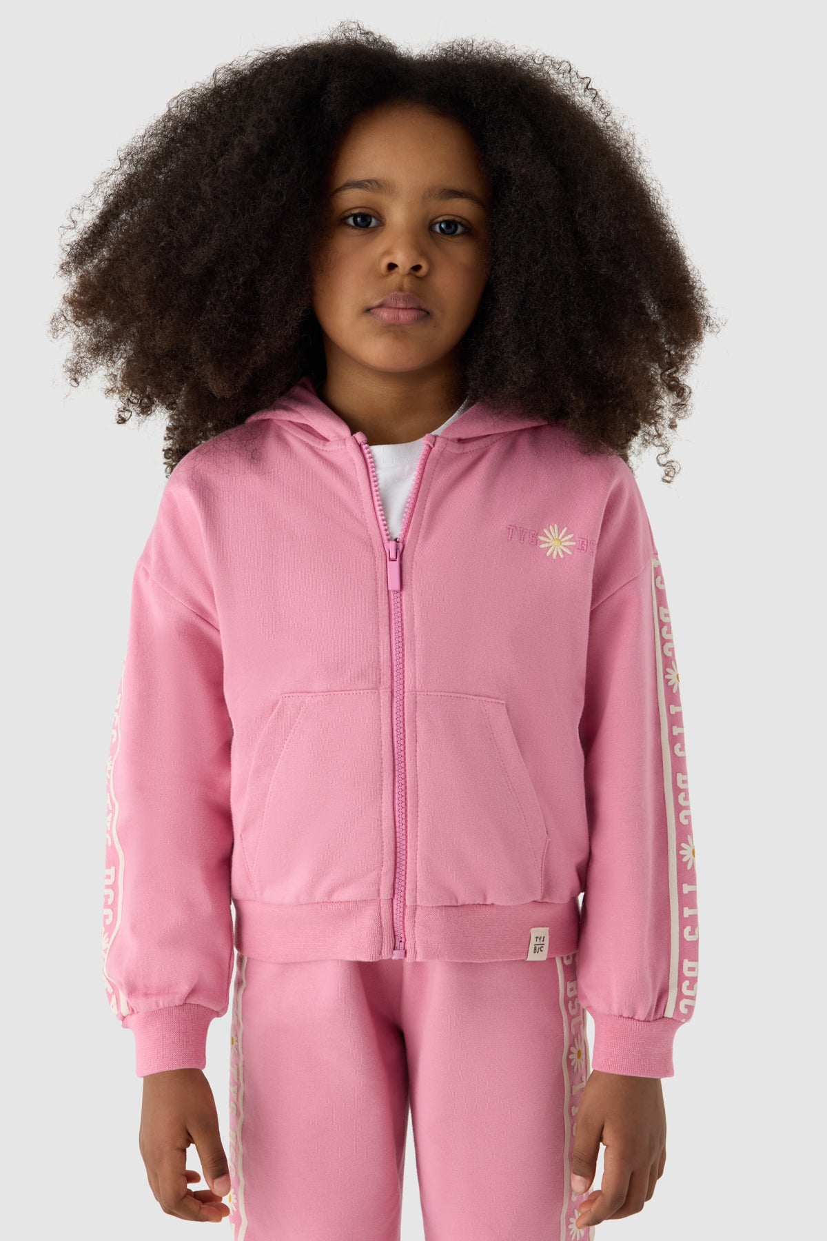 Girl Pink Tracksuit Set