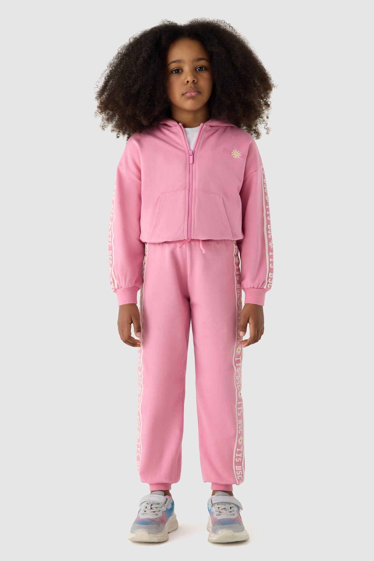 Girl Pink Tracksuit Set