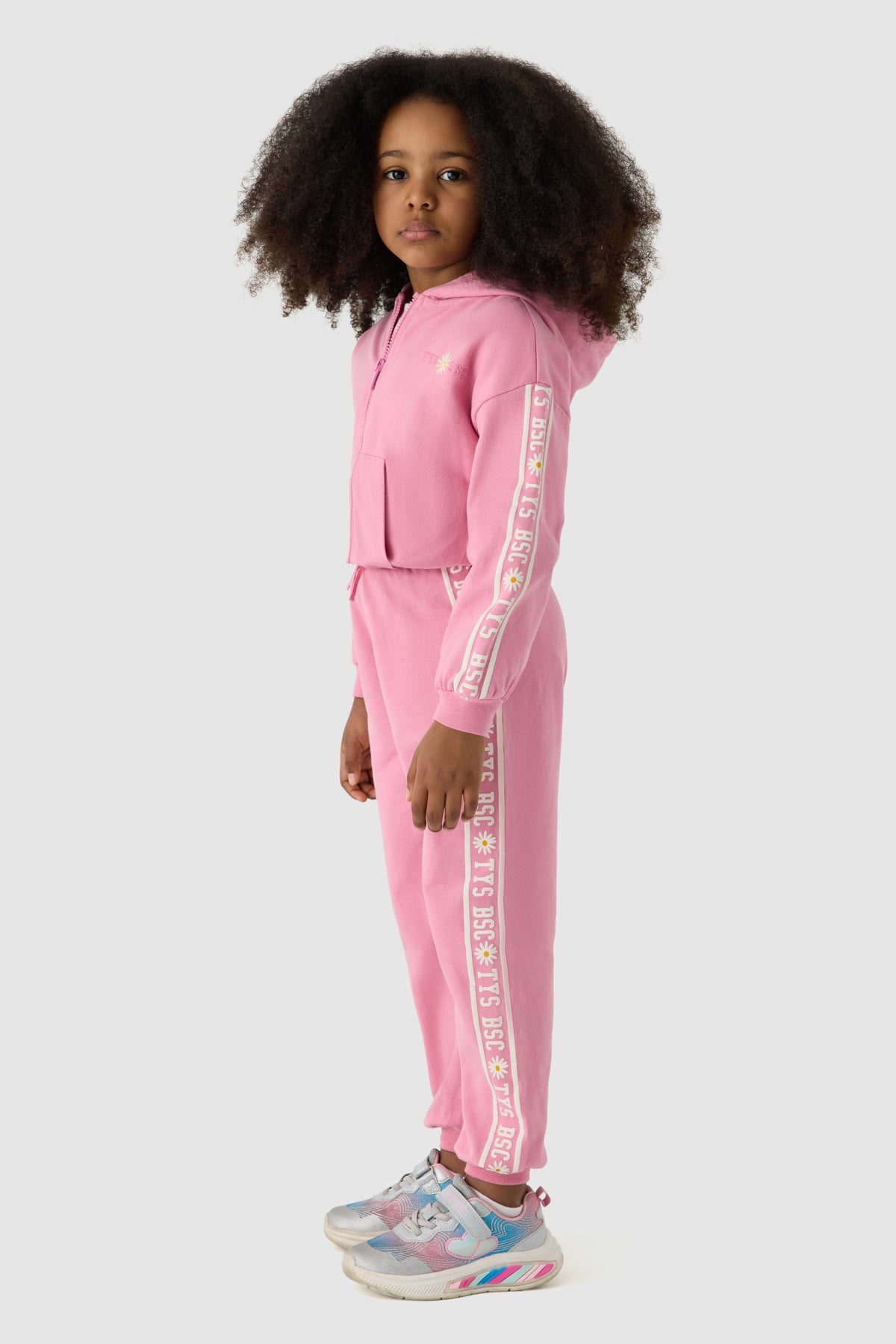 Girl Pink Tracksuit Set