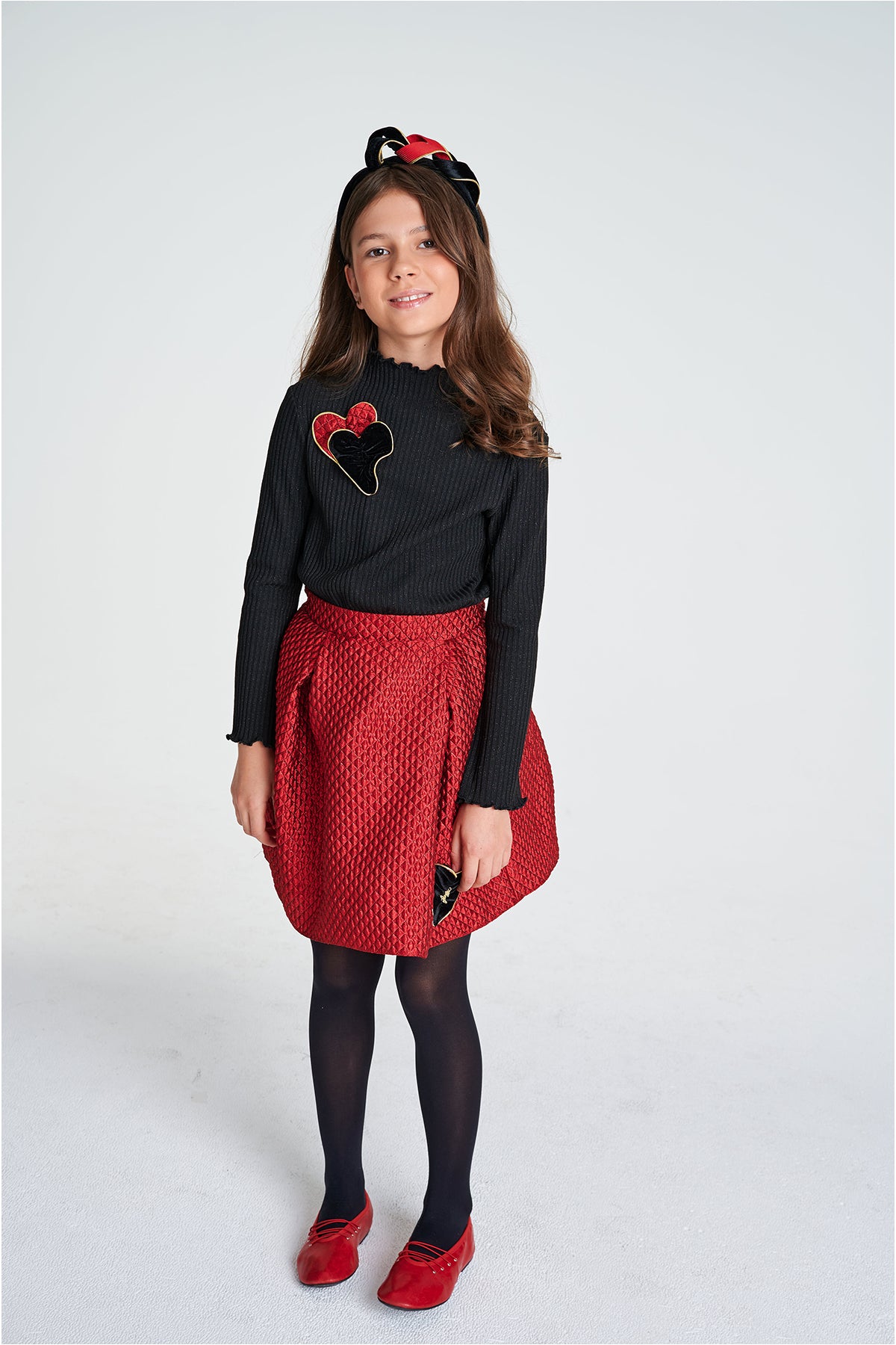 Girl Red Skirt