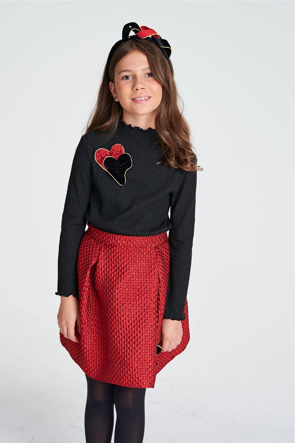 Girl Red Skirt