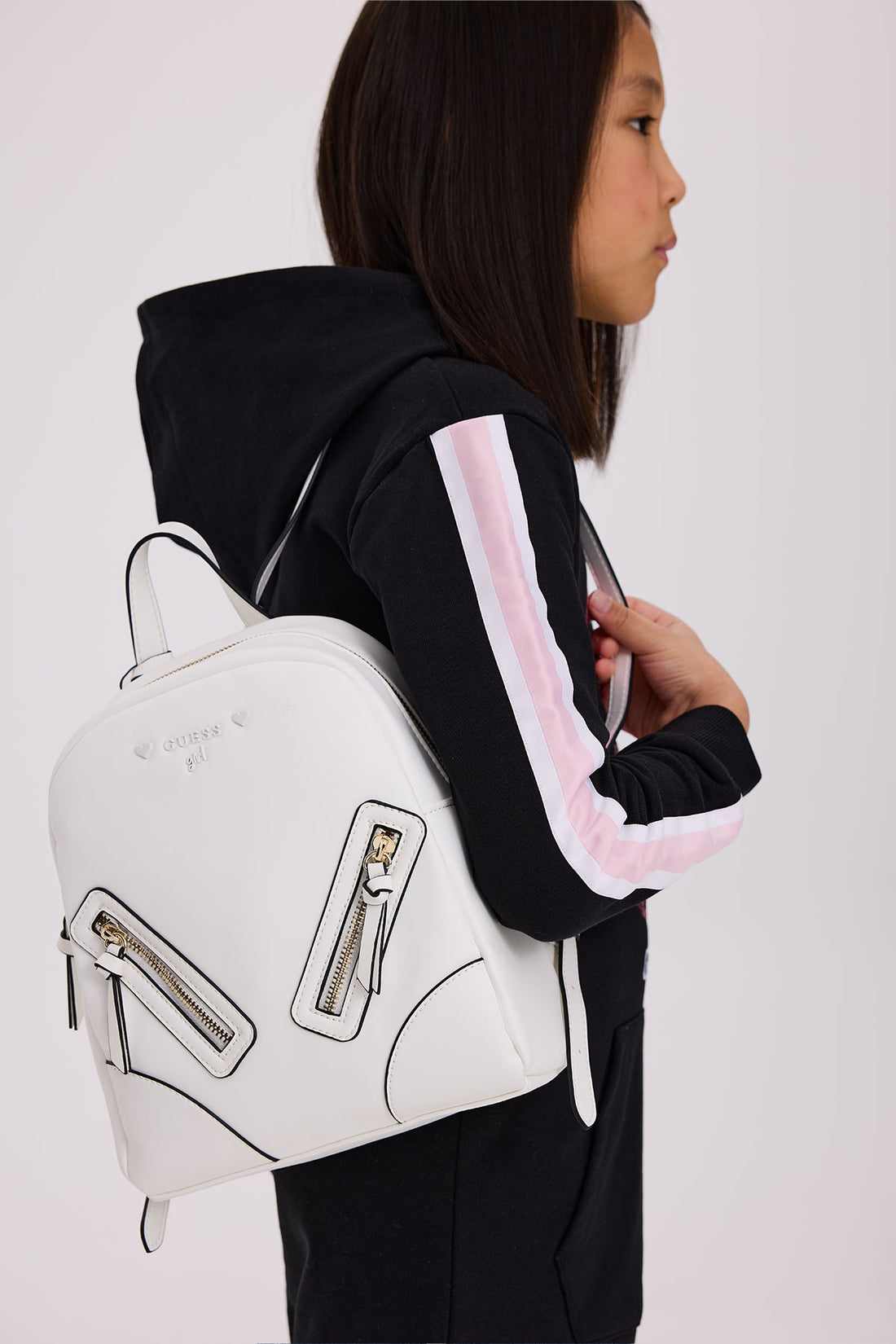 Girl White Bag