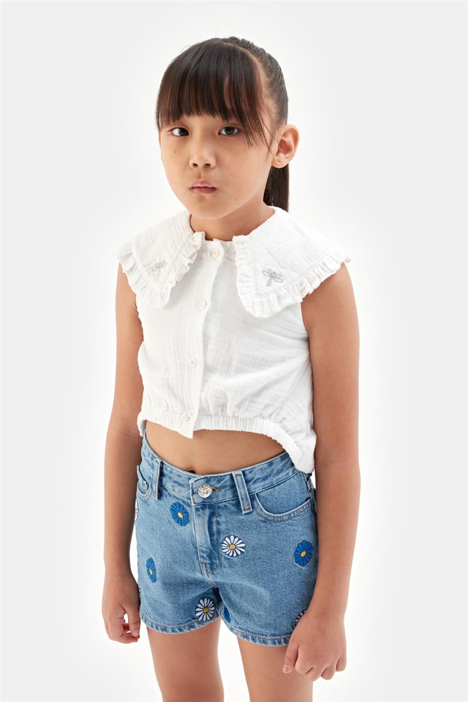 Girl White Blouse - BgStore