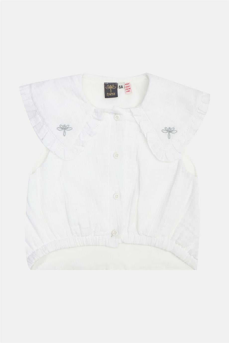 Girl White Blouse - BgStore