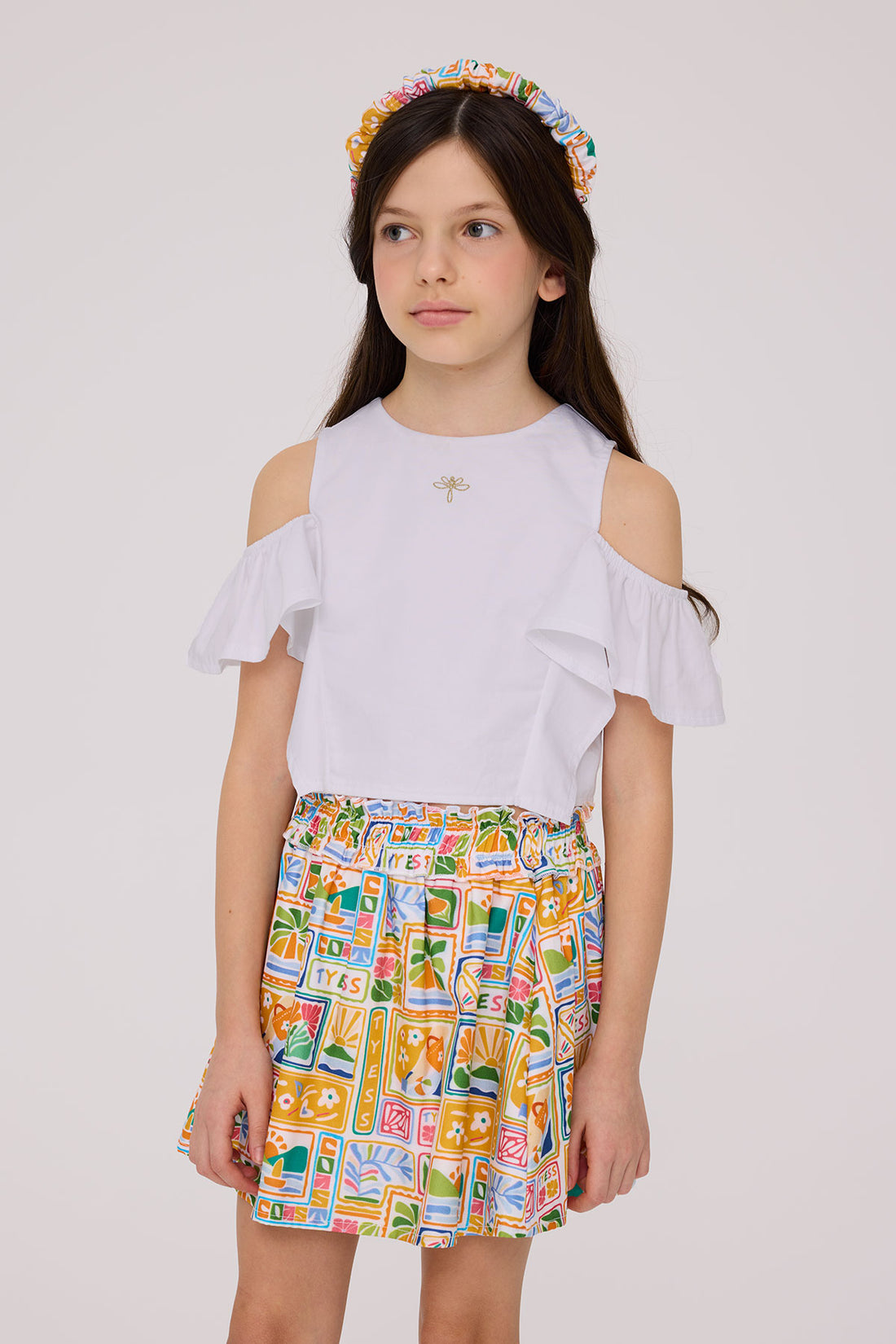 Girl White Blouse
