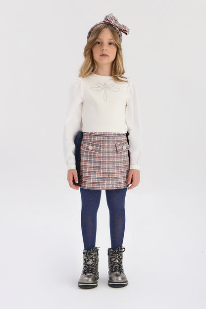 بلوزة بيضاء للبنات