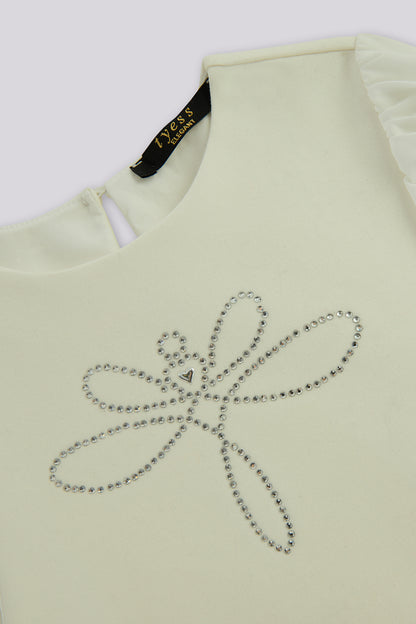 بلوزة بيضاء للبنات